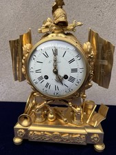 Pendule Bronzebildhauer Henri Vian Paris & Uhrmacher Adolphe Mougin Bronze Gold