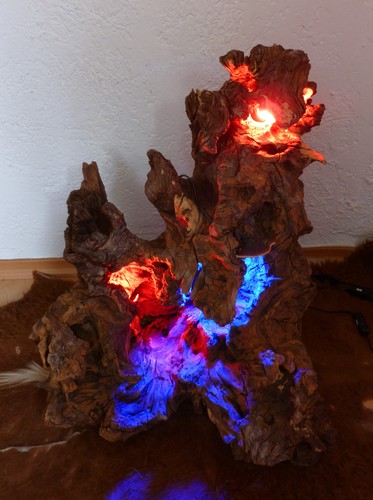Wurzelskulptur bodenlampe aus - wurzelskulptur/bodenlampe,