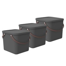 ROTHO 3er-Set Aufbewahrungsbox