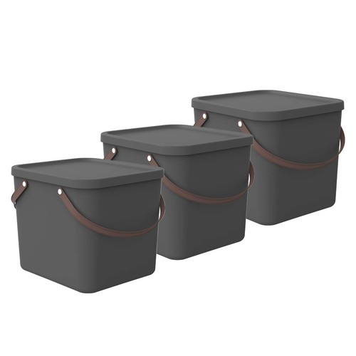 Rotho 3er set aufbewahrungsbox - rotho,
