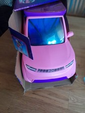 Barbie Auto in rosa/lila- Big City - mit Zubehör