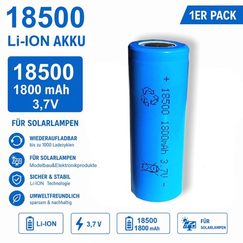 18500 1800 mah flat top - 3,7,
