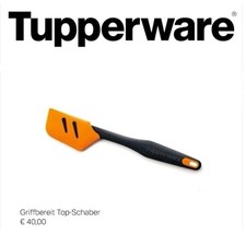 Tupperware Griffbereit Großer Top-Schaber, Teigschaber, orange-schwarz, NEU