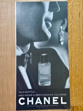 Chanel Gentleman´s Cologne Parfum Original 1967 Vintage Werbung Advert Reklame