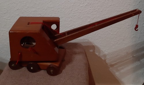 Großer vintage holz kran - holz,
