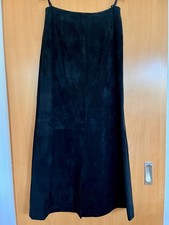 Leder Rock lang Wildleder