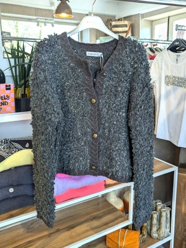Cardigan strickjacke bouclé - cardigan,