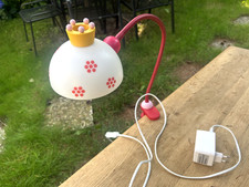 HABA Kinderzimmer Klemmleuchte Prinzessin Motiv Blümchenmuster Lampenschirm