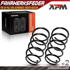 2x Federn Fahrwerksfeder Vorderachse für VW Polo 6N2 Schrägheck 1999/10-2001/09