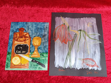 2 schöne Bilder , handgemalte Bilder , signiert