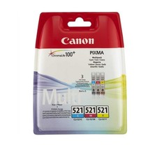 Canon CLI-521 Multipack 3-farbig (2934B010) PIXMA MP 540, PIXMA IP 4600 OVP