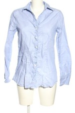 ROSSANA DIVA Langarm-Bluse Damen Bluse Gr. DE 38 blau-weiß Business-Look