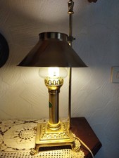 Messing Tischlampe Orient Express Paris Istanbul Vintage Tischleuchte Tatzenfüße