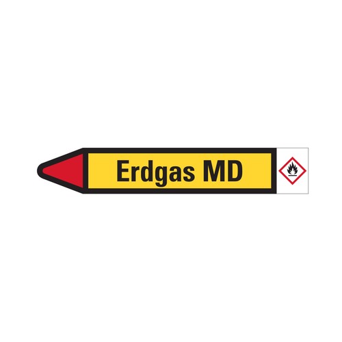 Rohrleitungskennz erdgas md - rohrleitungskennz.,