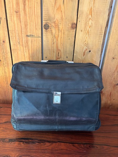 Vintage leder reisetasche - leder,