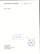 The Evolution of Communication Hauser, Marc D.: