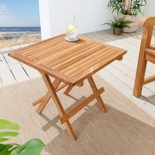 Massiver Gartenbeistelltisch