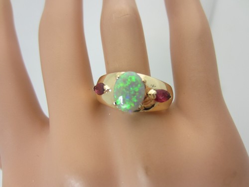 Vintage 14k gelbgold opal und - gelbgold,