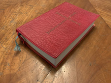 Alte Mini Leder Gesangbuch