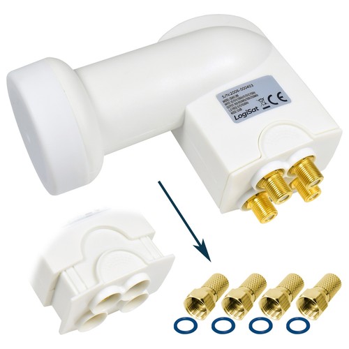 Quad lnb 1db logisat - quad,