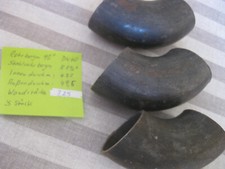 Rohrbogen 90°Stahlrohrbogen R1 1/2"Schweißbogen 3 St. innenØ43,außenØ49,5 WS3,25