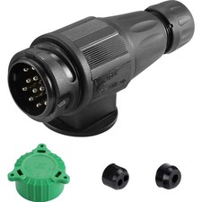 13 Poliger Anhänger Stecker  12V Wohnwagen PKW Adapter