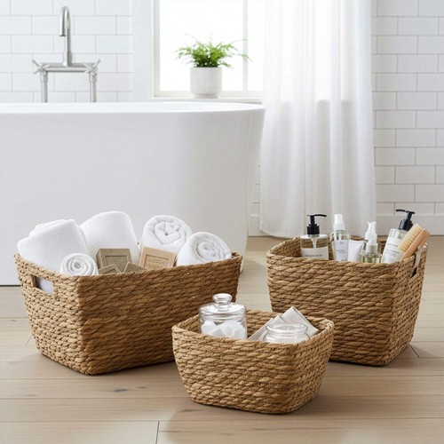 Seegras körbe 3er set - seegras, |