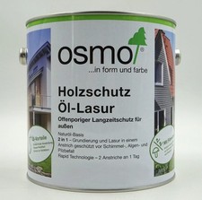 Osmo Holzschutz Öl Lasur 703 Mahagoni 2in1 750 ml Holzfarbe Holzlasur für außen