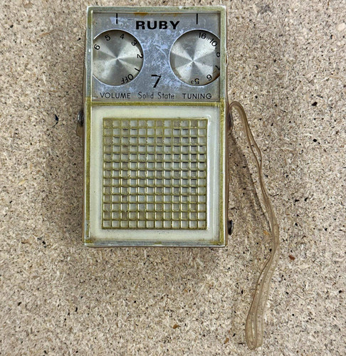 Vintage transistorradio ruby - vintage,