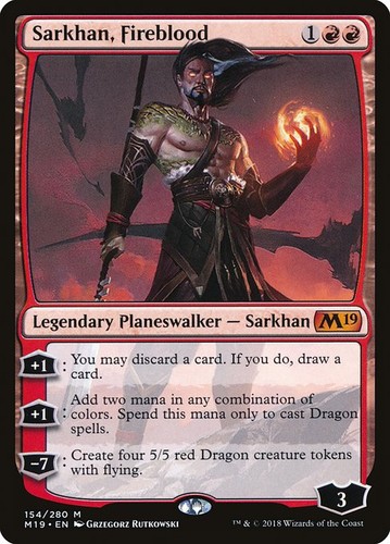 Magic mtg sarkhan - sarkhan,, fireblood