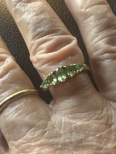 Natürlicher tsavorit ring - natürlicher,