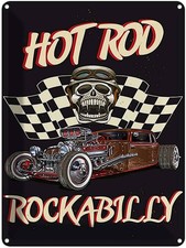 Blechschild 40x30 cm hot rod
