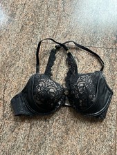 Spitzen BH Schwarz / Leder Sonderedition Doutzen S Stories Gr. 80