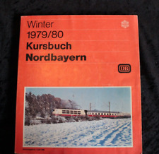Buch Eisenbahn Deutsche Bahn Winter 1979/80 Kursbuch Nordbayern