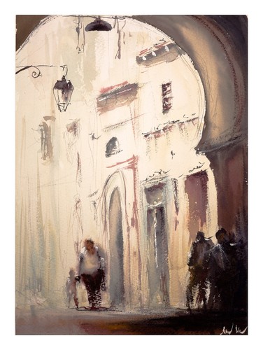 Original aquarell gemälde - original,