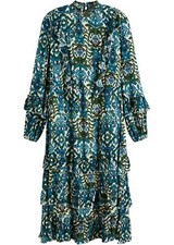 Maxikleid mit Volants Gr. 42