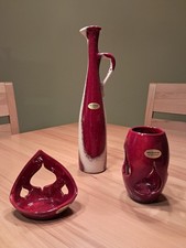 Otto Keramik Echt Handarbeit  3 Teile Dekoration