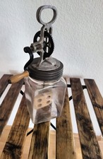 Butterschleuder,Buttermixer, Butterglas Antik
