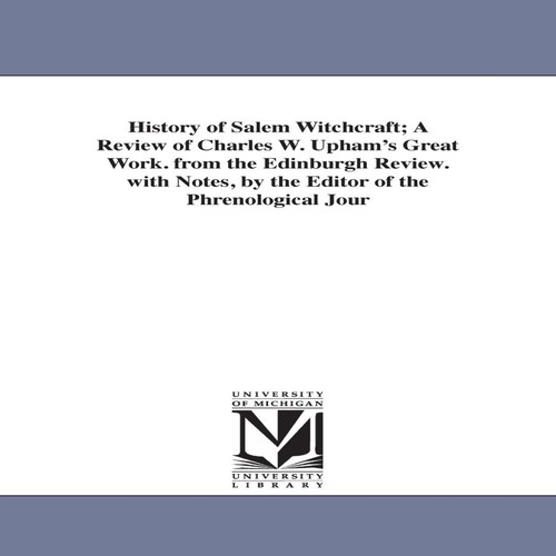 History salem witchcraft a - of,