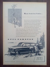 Opel Olympia Rekord Caravan, Strecke, Werbung advert pubblicità Reklame, 1955