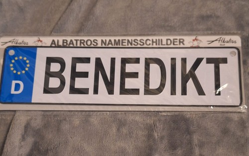 Namensschild benedikt - namensschild,