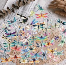 50 BUNTE LIBELLE AUFKLEBER