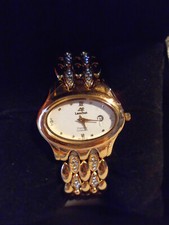 #6 Laurine-Damen-Armbanduhr mit Geschenkbox, vergoldet, Neu