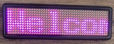 Bluethooth LED Namensschild in
