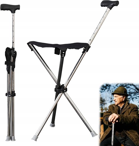 Gehstock mit sitzfläche - gehstock,