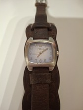 Fossil Leder Armbanduhr
