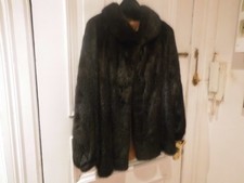 Nerzjacke braun gr. 40-42  Neuwertig