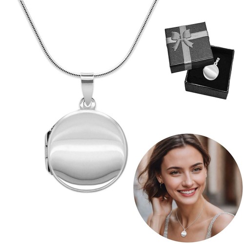 Foto medaillon mit kette - mit,