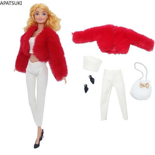 Rot kunstpelz jacke - rot, kleidung