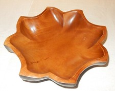 Schale Obstschale Nussschale Teak Holz Massivholz Ø 26 cm Dekoration 